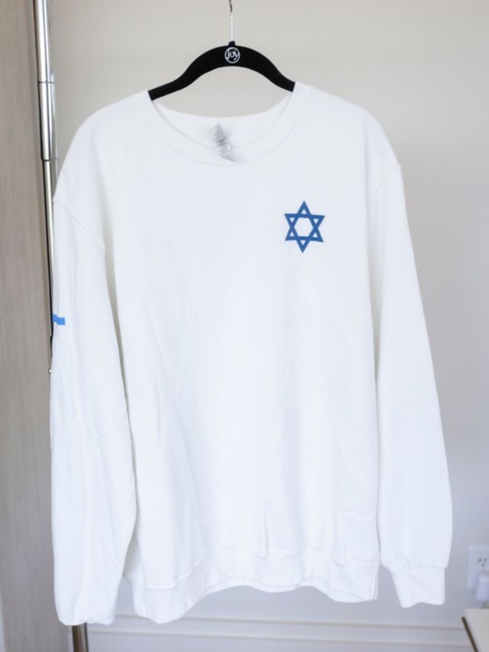 Jerzees 'I Stand With Israel' Long-Sleeve Sweatshirt